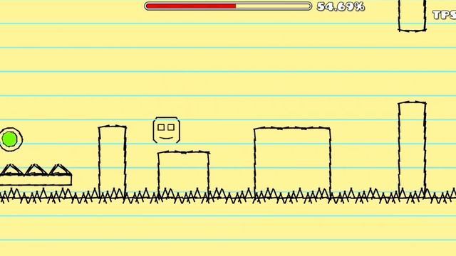 Polargeist, но он полностью нарисован|Geometry Dash смотреть онлайн