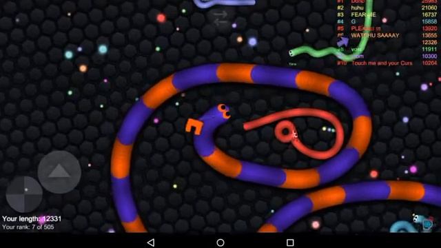Очень огромный червяк/slitherio