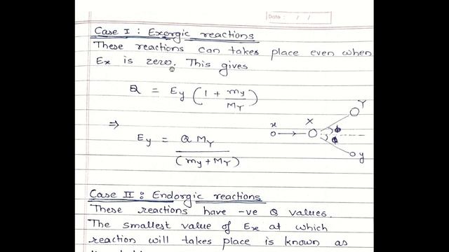 nuclear reaction kinematics, Q- value equation of a nuclear reaction, threshold energy. смотреть онлайн