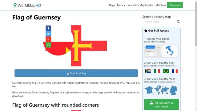 Flag of Guernsey - 🌍 How to Draw the Guernsey Flag - SVG Vector смотреть онлайн