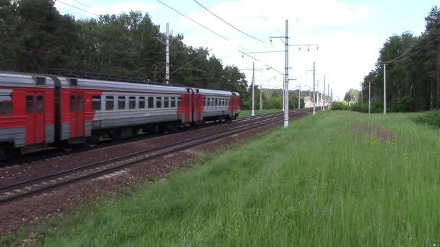 ЭД4М-0268, перегон Купавна — Железнодорожная смотреть онлайн
