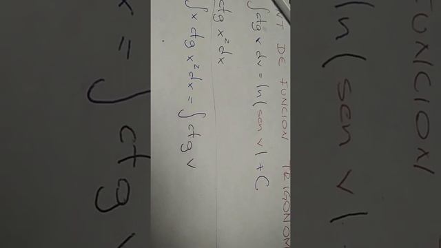 Integral de funcion trigonometrica (ctg v dv = ln |sen v | + C смотреть онлайн