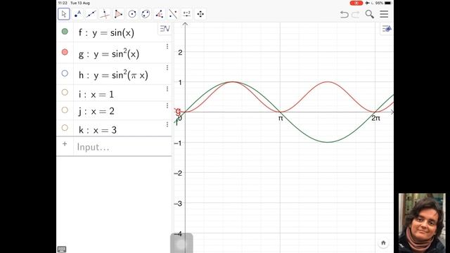 Trigonometria Exercício 26: determinar o período de sen^2(pi*x). смотреть онлайн