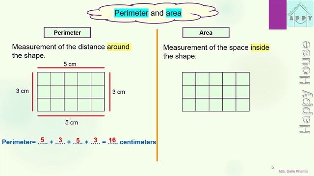math primary 3 chapter 5 part 1 - Perimeter - شرح المنهج الجديد الصف الثالث الابتدائي смотреть онлайн