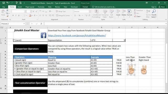 Type Of Operators In Excel - Very Important смотреть онлайн