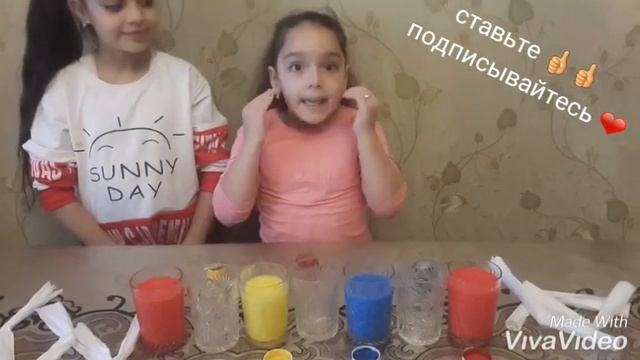 Эксперимент с красками от Айлашки👧👧👧👧 смотреть онлайн