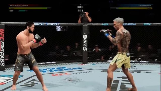 Эпическая битва в UFC 5: Ислам Махачев против Чарльза Оливейры на PS5 в 4K 🥊🔥 смотреть онлайн