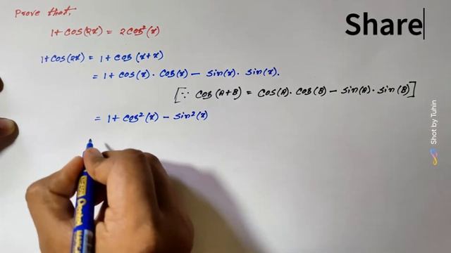 Prove that 1+cos(2x)=2cos^2(x) || CBSE || смотреть онлайн