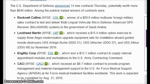 Pentagon Awards $640 Million in Contracts Thursday. смотреть онлайн