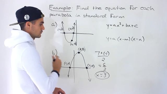 Find Equation of Parabola given X-Intercepts смотреть онлайн