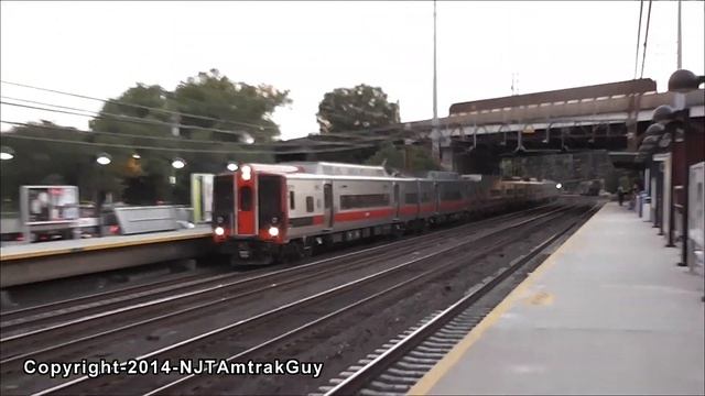 Metro-North RR and Amtrak trains at Cos Cob part 4 смотреть онлайн