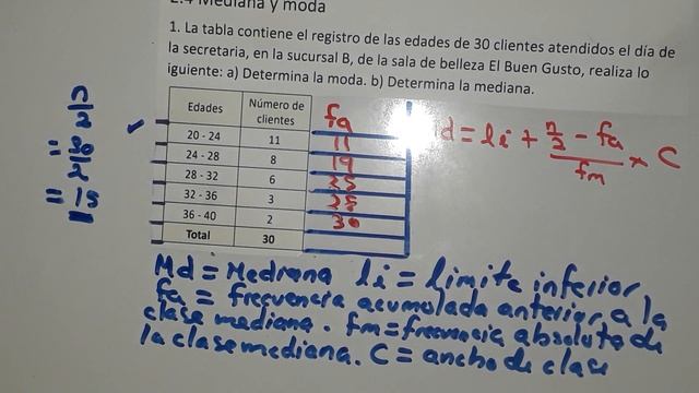 2.4 mediana y moda numeral 1 смотреть онлайн