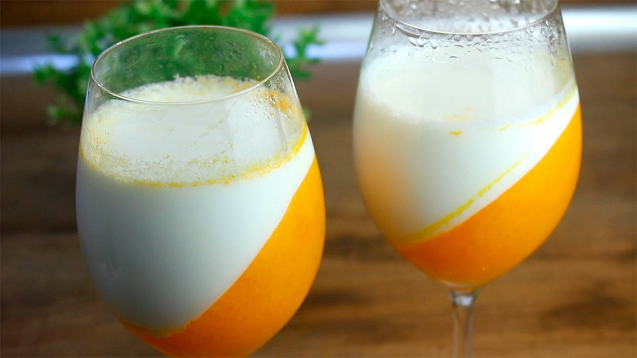 Вкуснейший фруктово-молочный десерт "Панна-котта"! смотреть онлайн