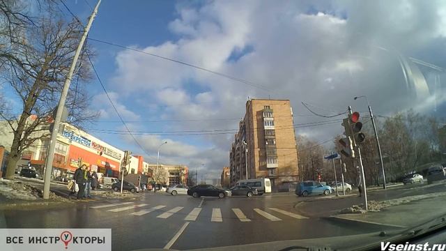 Все улицы Лобненского маршрута ГИБДД 2017. driving school in Russia смотреть онлайн