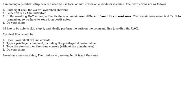 DevOps & SysAdmins: Runas local Administrator, while authenticating as domain user смотреть онлайн