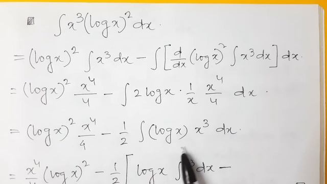Integration 16 : Integration of x^3 (log x)^2 || Integration by parts || JBR ONLINE CLASSES смотреть онлайн