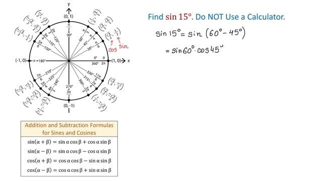 What is sin(15°)? Do NOT Use a Calculator. смотреть онлайн