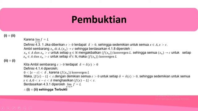 Pembuktian Teorema 4.3.2 Pengantar Analisis Real смотреть онлайн