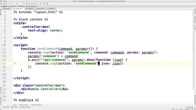 7.7. Using POST to send commands to the back end смотреть онлайн