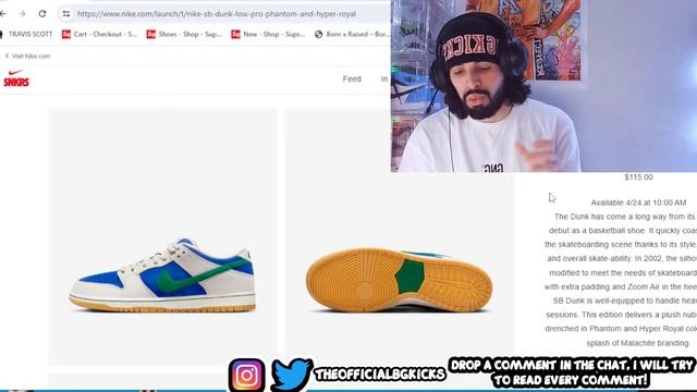 LIVE COP : NIKE SB DUNK LOW 'PHANTOM & HYPER ROYAL' WITH STOCK NUMBERS! смотреть онлайн