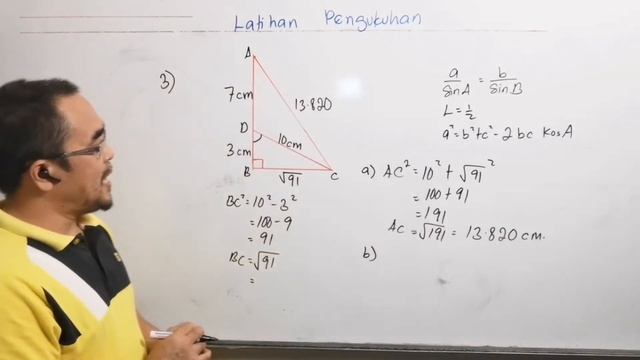 Latihan Pengukuhan bab 9 No 1-4 / Petua Sinus, Kosinus dan Luas Segi Tiga / Soalan setaraf SPM смотреть онлайн