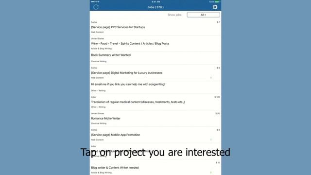 My Boss Is Chasing Me, Freelance Job Search, IOS Application For IPhone And IPad