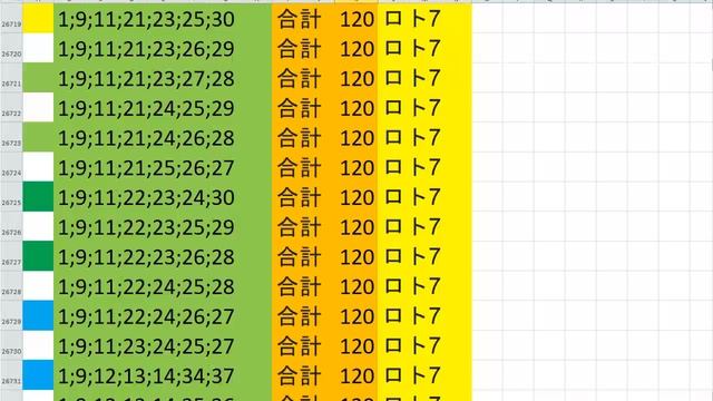 Lotto 7 all combinations ロト7 7x37 Summa 120 Video 25 смотреть онлайн