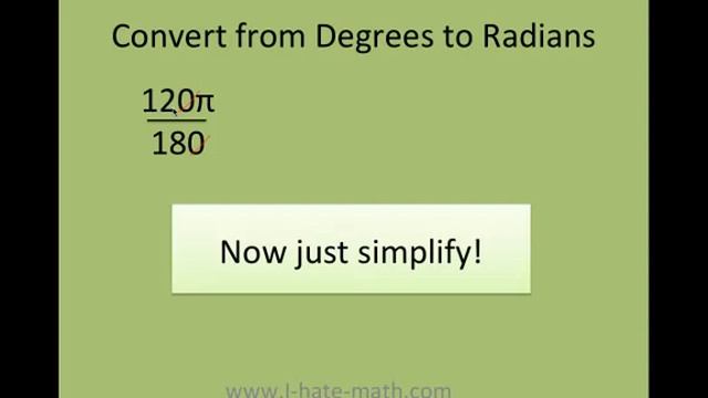 How to convert from degrees to Radians (fast and easy) смотреть онлайн
