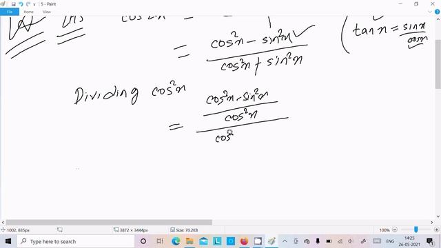 Prove that :- cos2x = (1 - tan²x)/(1 + tan²x) смотреть онлайн