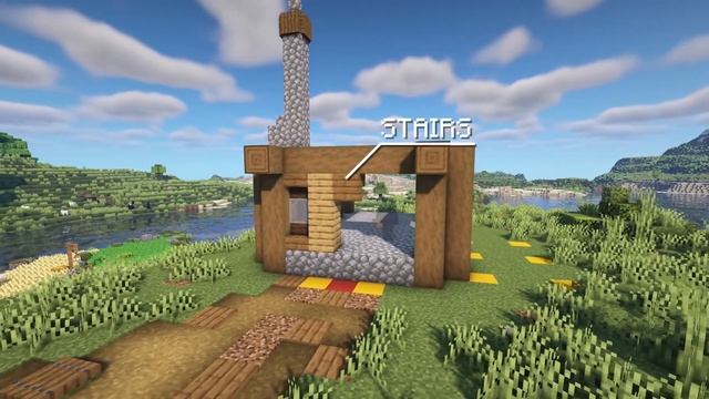 Tiny House in Minecraft | TUTORIAL | HOW to MAKE a Minecraft Base / Tiny House / Starter Base смотреть онлайн