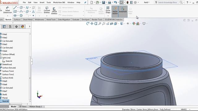 Surface Modeling - Plastic Bottle смотреть онлайн