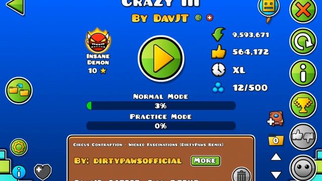 jugando demon en geode/ geometry dash смотреть онлайн