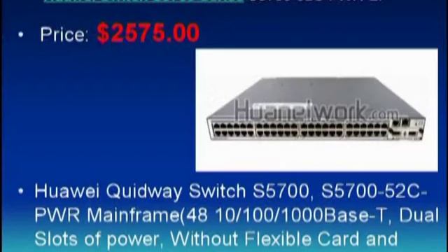 Buy Huawei S5700-52C-PWR-EI Price: $1575.00, Huawei S5700 Switch - Huanetwork.com смотреть онлайн