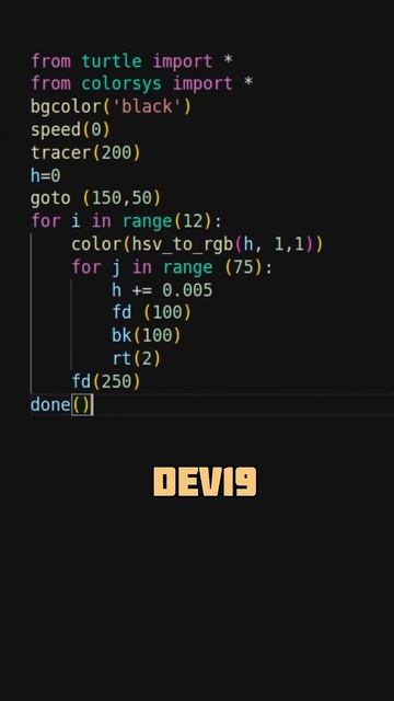 Amazing Geometric Graphics Pattern using Python turtle 🐢 #497 #coding #programming #programmer смотреть онлайн