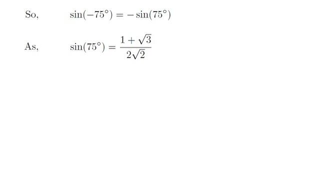 sin(-75) | sin -75 | sin -75 | sine of -75 degree смотреть онлайн