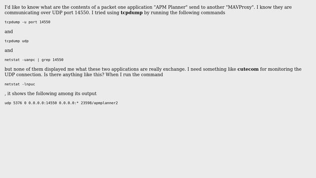 Ubuntu: Sniff UDP packets on a local port смотреть онлайн