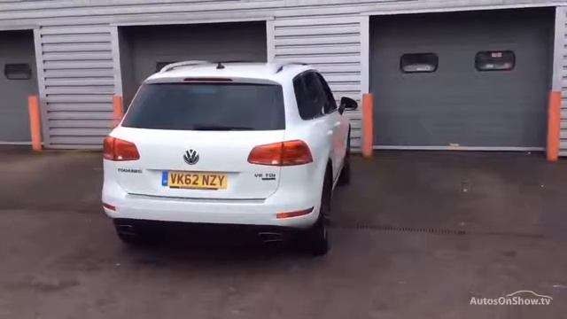 VOLKSWAGEN TOUAREG V6 SE TDI BLUEMOTION TECHNOLOGY WHITE 2012 смотреть онлайн