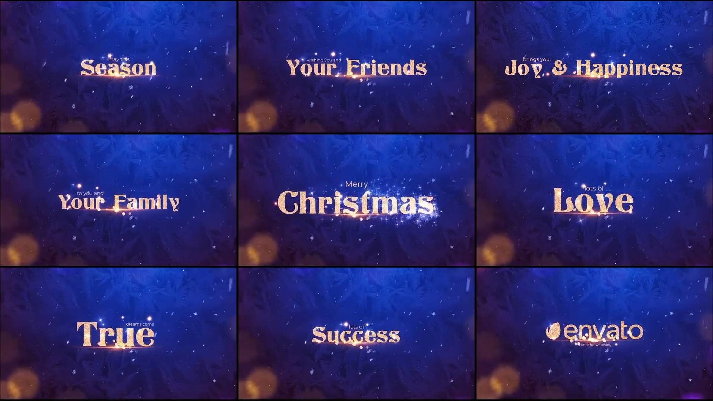 Заставка (Интро) Новогодняя 11 на Новый год или рождество. Монтаж видео на заказ. Пример..mp4_snapsh