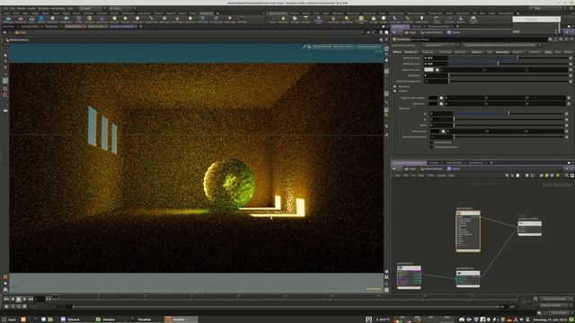 Yet annother RM24 XPU Demo - caustics, Interior lighting, solaris USD смотреть онлайн