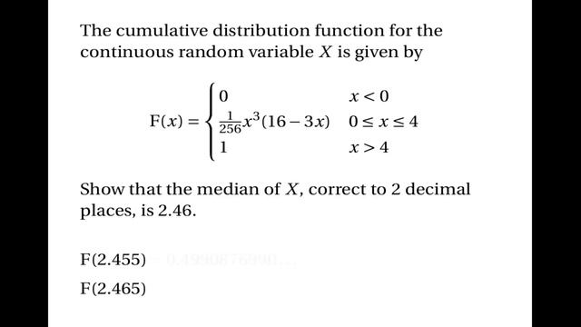 Continuous Random Variables: Median смотреть онлайн