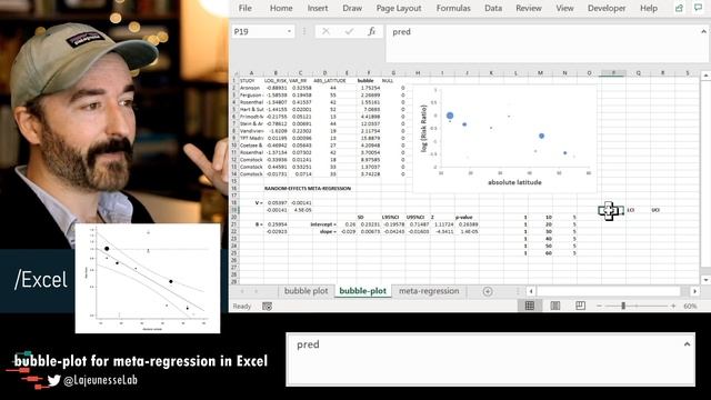 bubble-plots in Excel for meta-regressions | Spreadsheet Synthesis смотреть онлайн