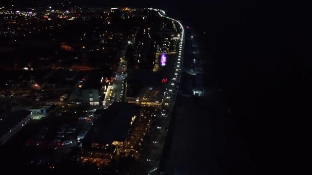 Третий, ночной полёт над Имеретинским курортом. смотреть онлайн