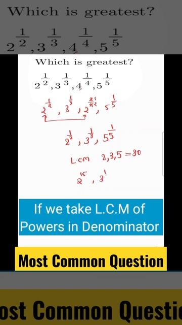 Most Common Question || Power Compare #mathchallenge #mathcrusader #mathenrichment #mathenthusiast смотреть онлайн