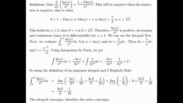 ∫(lnx )／x^3 dx смотреть онлайн