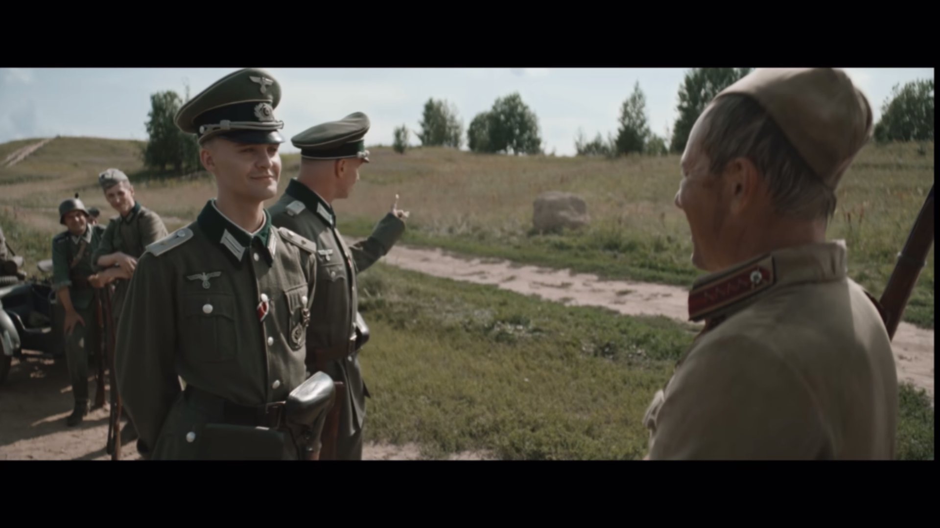 Сцена из короткометражного фильма Кресты