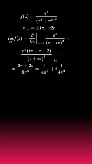 ТФКП, ВЫЧИСЛЕНИЕ ВЫЧЕТОВ #calculus #maths #матан #ТФКП смотреть онлайн