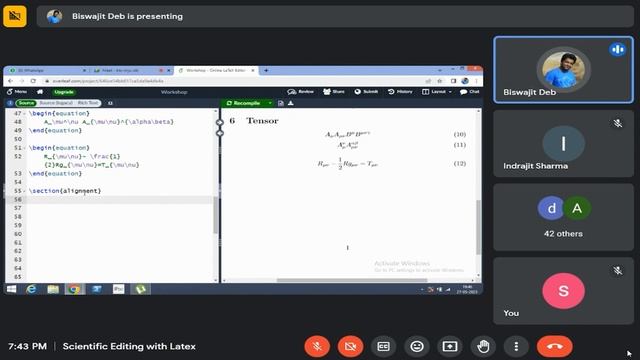 Lecture 3 : Writing Mathematical equations in Overleaf смотреть онлайн
