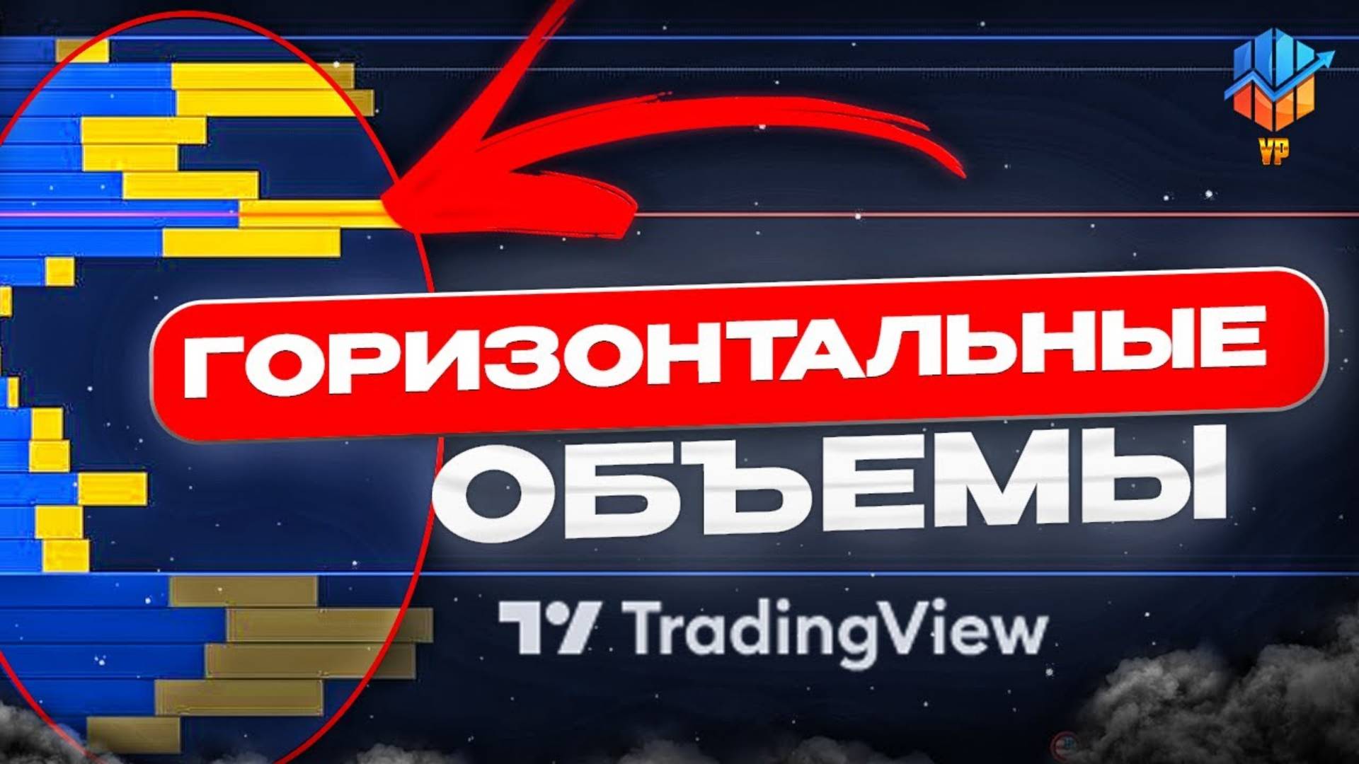 Горизонтальные объемы в TradingView Профиль объема Индикатор VRVP Стратегия трейдинг смотреть онлайн