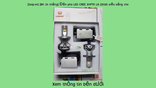 Bán tốt [Isop.vn] [BH 24 tháng] Đèn pha LED CREE XHP70 L8 (2018) siêu sáng cho смотреть онлайн