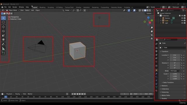 2 -Basic user interface of Blender смотреть онлайн